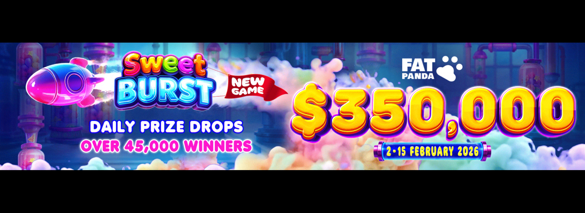 Pragmatic Play Fat Panda - Sweet Burst Daily Prize Drops